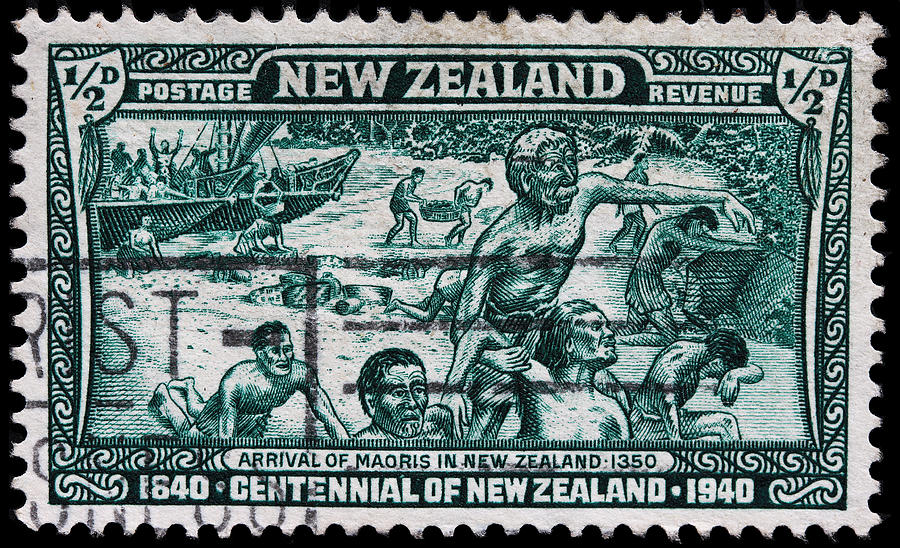 old New Zealand postage stamp #1 Photograph by James Hill
