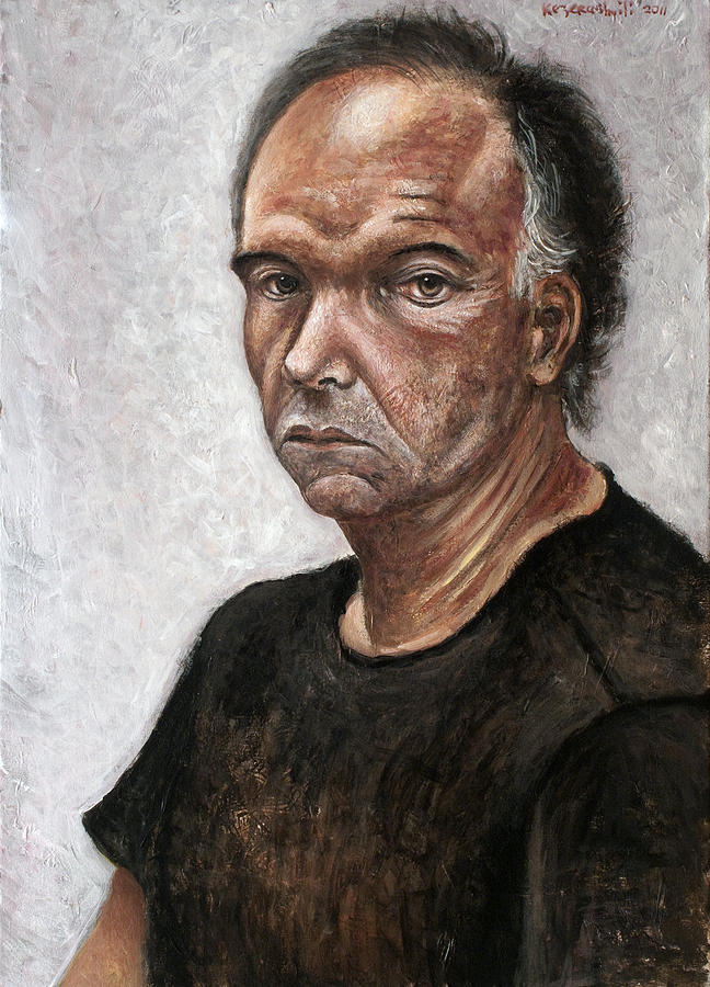 Portrait Painting - Portrait of a man #6 by Vladimir Kezerashvili