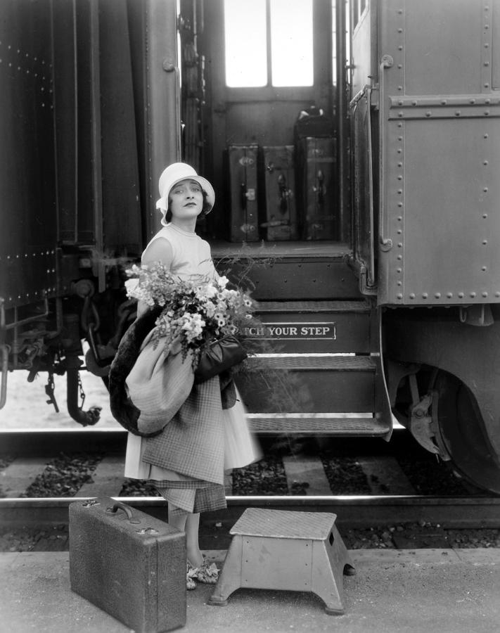 Silent Film Still: Trains #6 Photograph by Granger