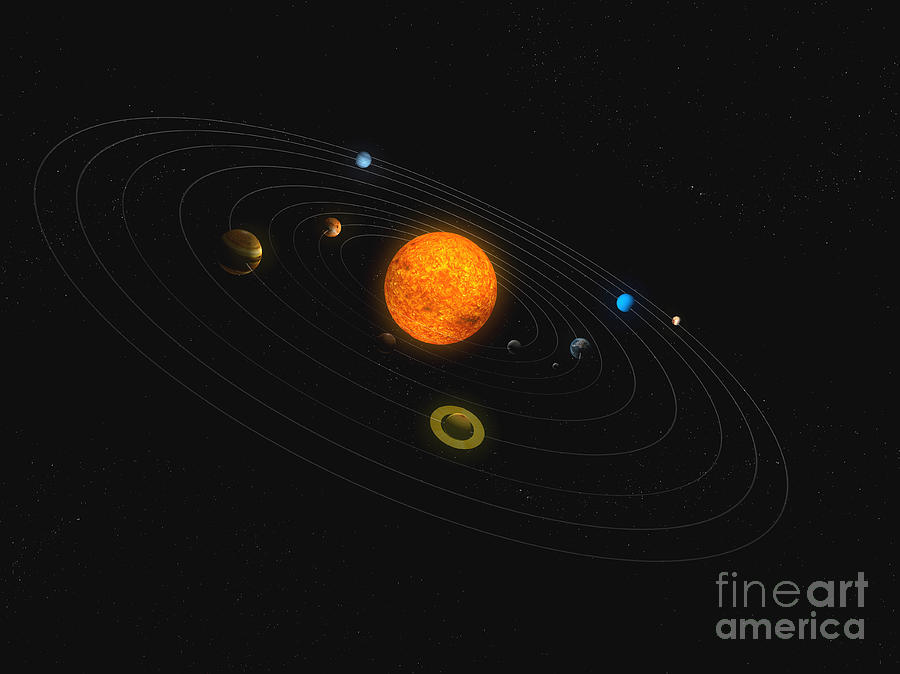 Braille Solar System Model