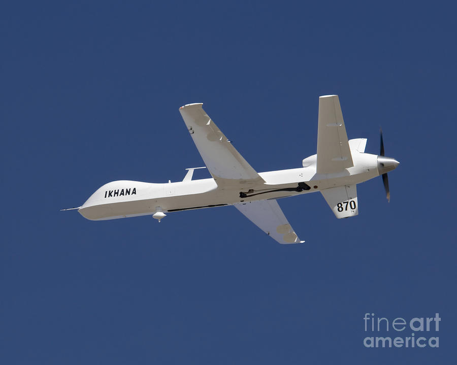 Airplane Photograph - The Ikhana Unmanned Aircraft #6 by Stocktrek Images