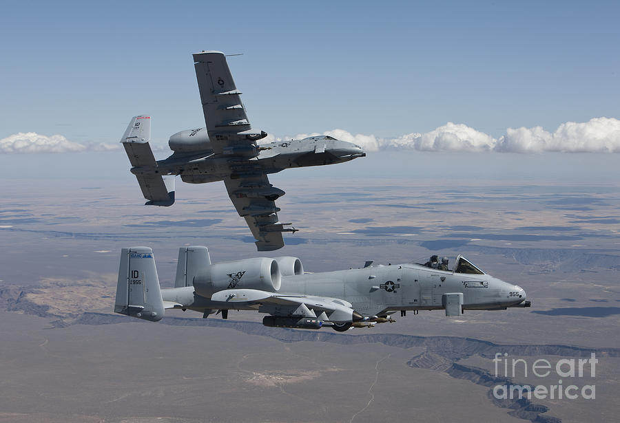 Transportation Photograph - Two A-10 Thunderbolts Fly #6 by HIGH-G Productions