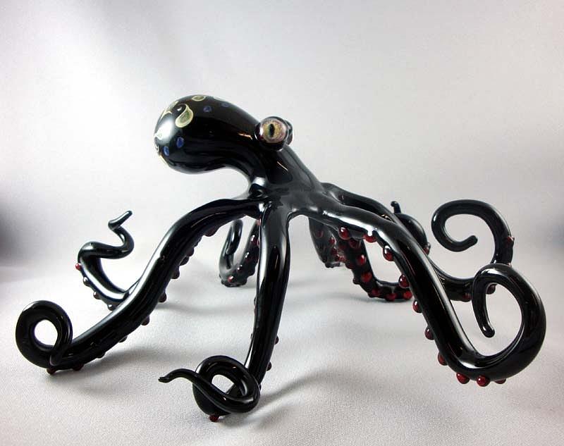 Octopus Glass Art - Www.australianartglass.com #64 by Laurie Young