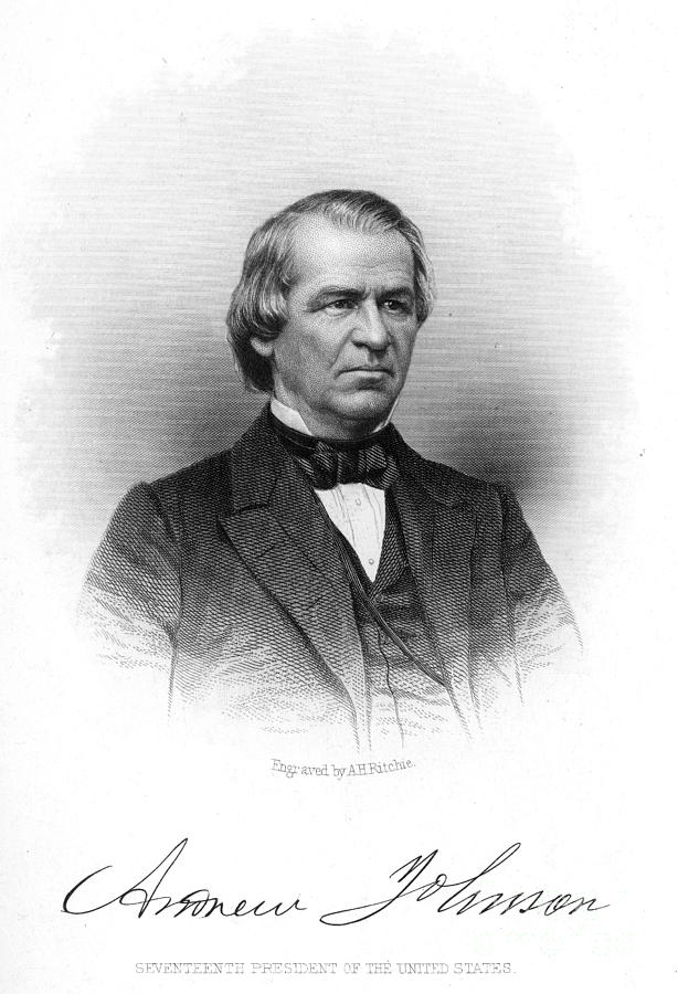 Portrait Photograph - Andrew Johnson (1808-1875) #7 by Granger