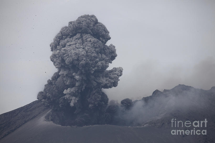 Ash Cloud Eruption From Sakurajima #7 Photograph by Richard Roscoe