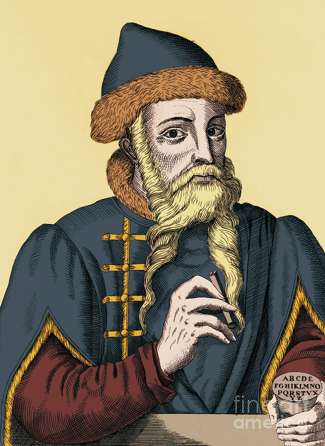 Johannes Gutenberg German Inventor #8 Photograph by Photo Researchers