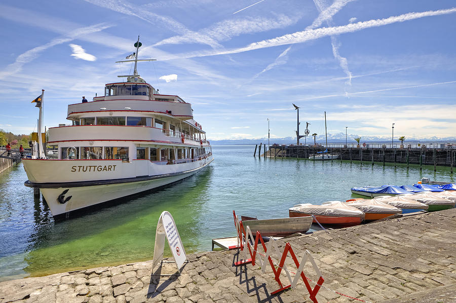 Boat Photograph - Lake Constance Meersburg #7 by Joana Kruse
