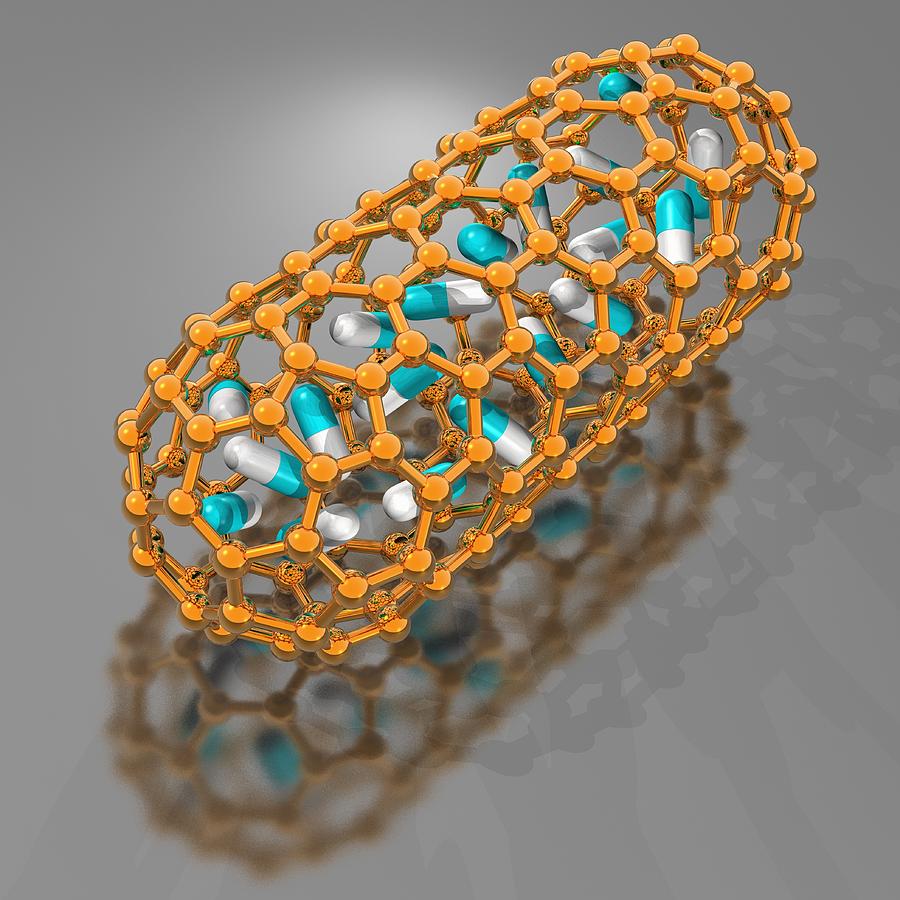 Medical Nanoparticles, Conceptual Image #7 Digital Art by Laguna Design