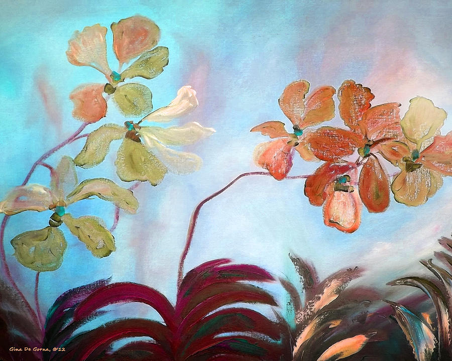 Orchids #8 Painting by Gina De Gorna