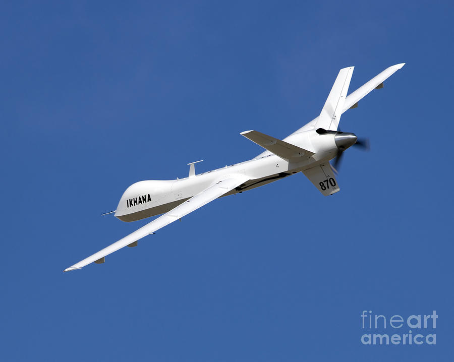 Airplane Photograph - The Ikhana Unmanned Aircraft #7 by Stocktrek Images