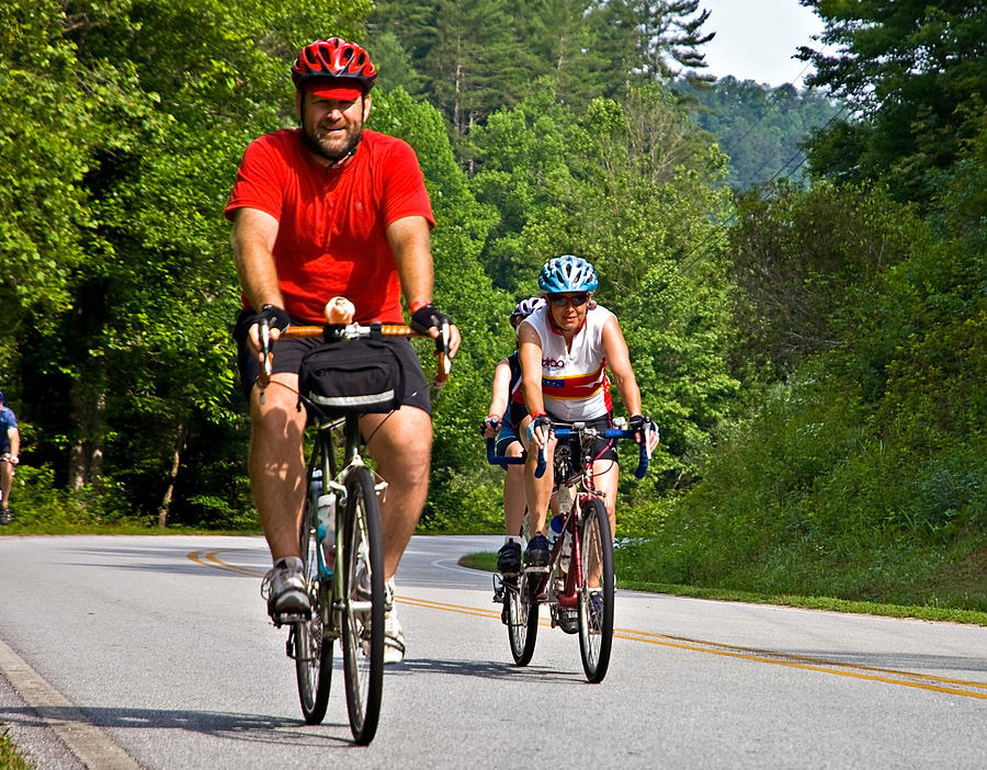 Bicycle Ride Across Photograph by Susan Leggett