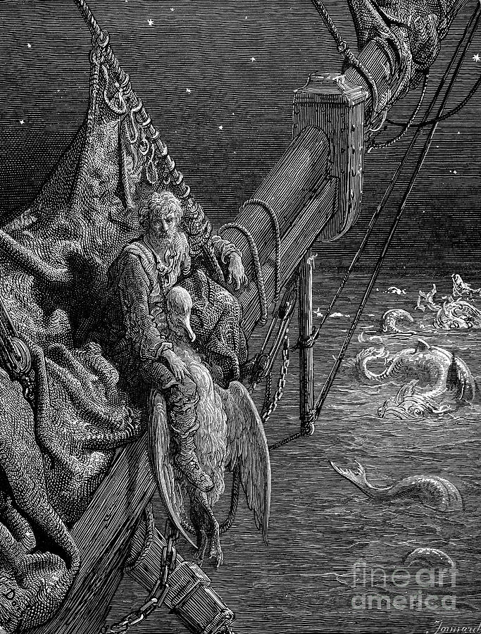 Ancient Mariner Drawing by Gustave Dore - Pixels Merch