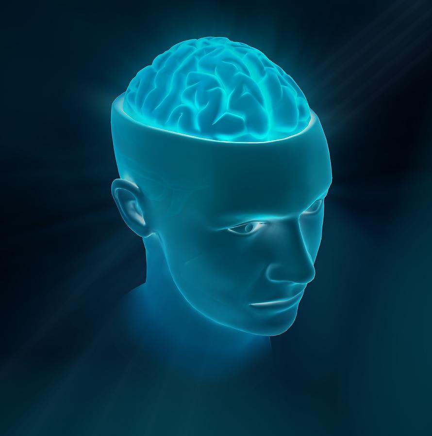 Human Brain, Artwork #8 Digital Art by Andrzej Wojcicki