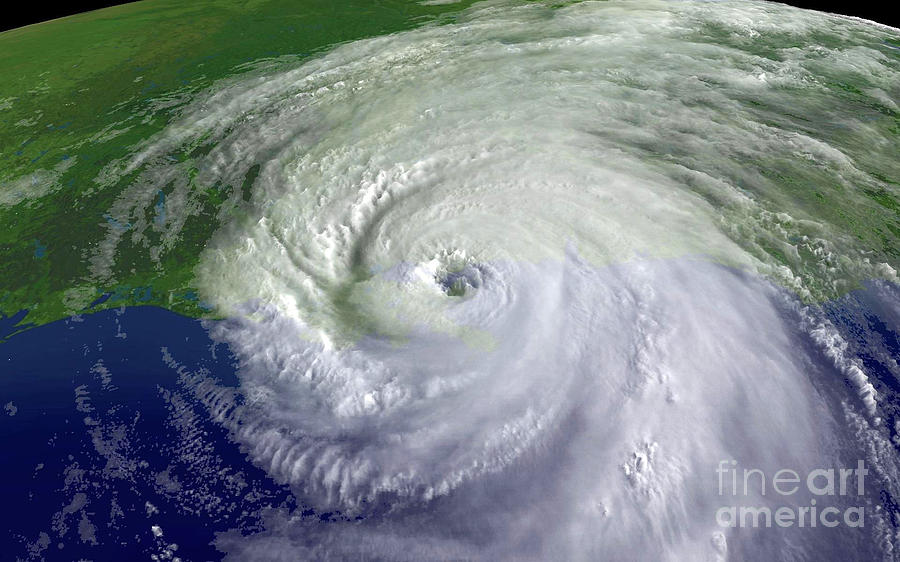 Hurricane Katrina #8 Photograph by Science Source