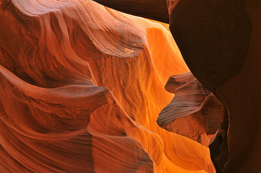 Abstract Photograph - Lower Antelope Slot Canyon #2 by Dean Pennala
