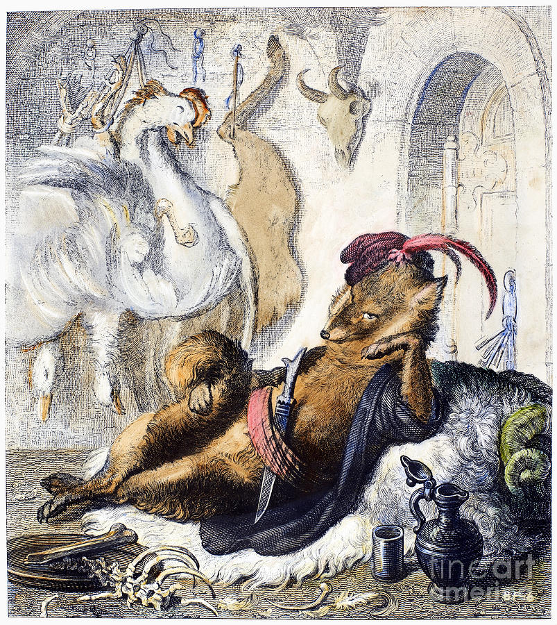 Rooster Photograph - Reynard The Fox, 1846 #8 by Granger