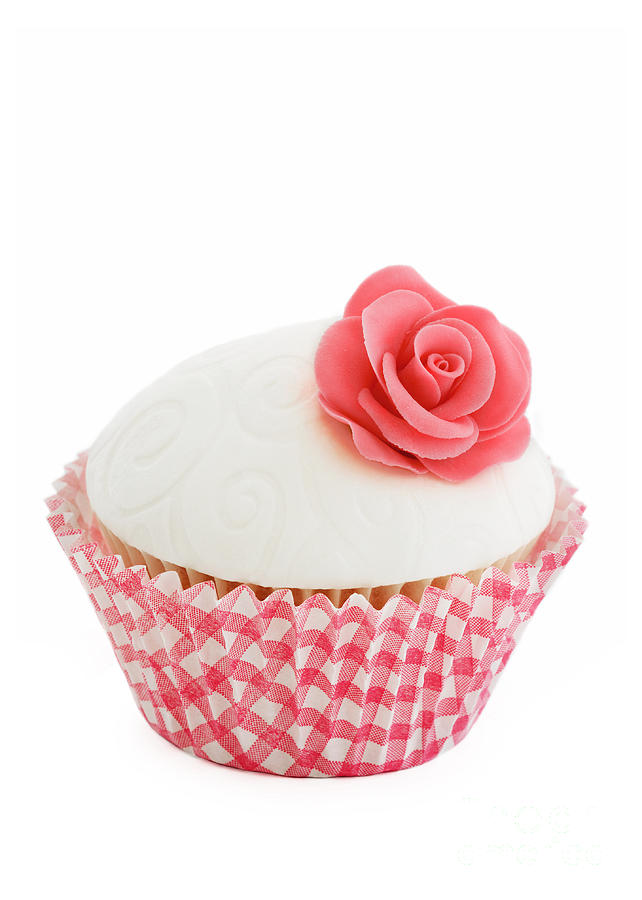 Cake Photograph - Rose cupcake #8 by Ruth Black
