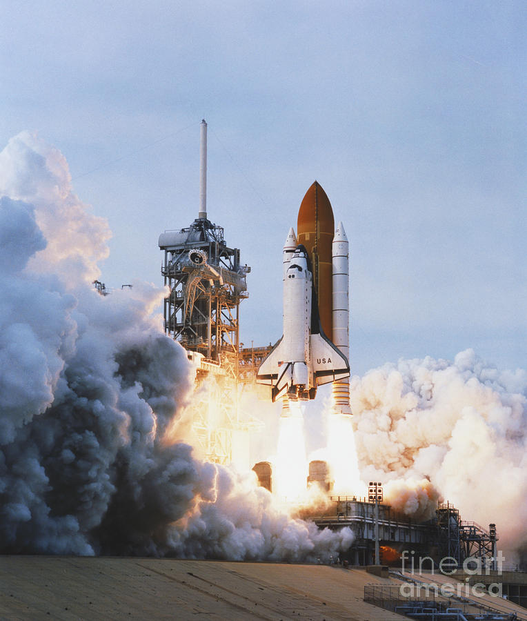 Shuttle Lift-off Photograph by Science Source