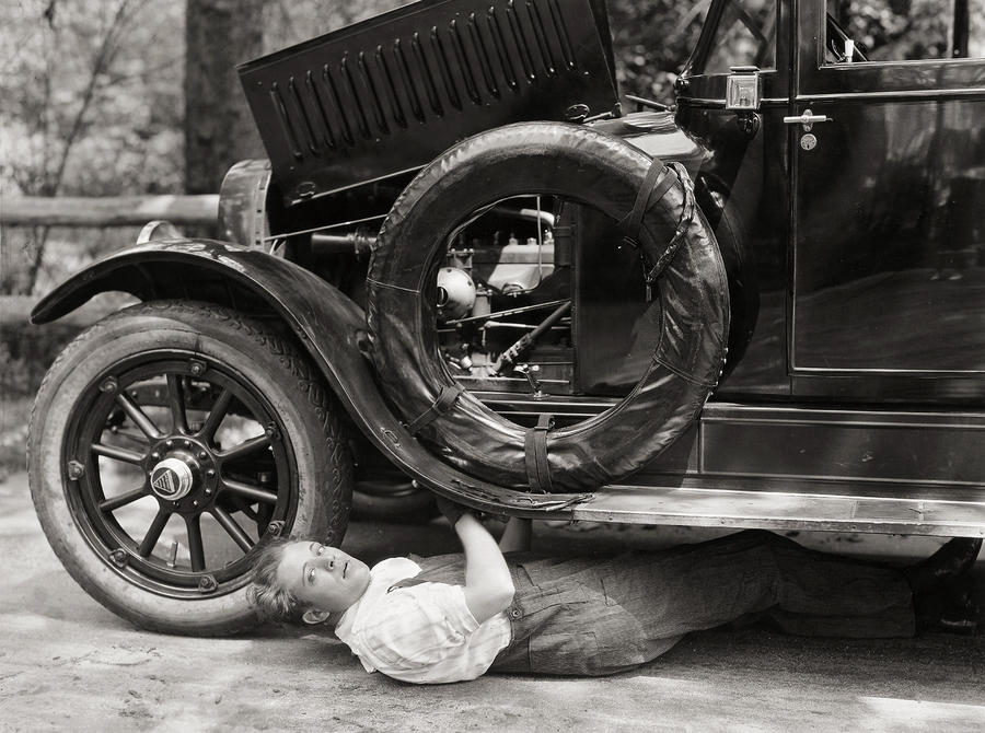 Silent Film: Automobiles Photograph by Granger - Fine Art America