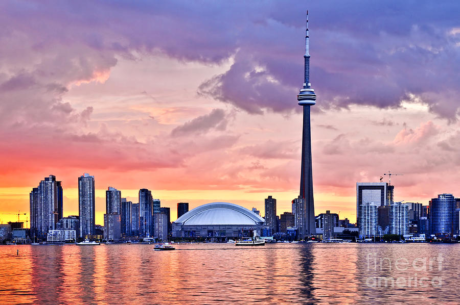 Toronto skyline 3 Photograph by Elena Elisseeva