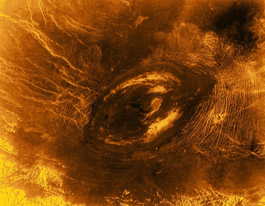 Space Photograph - Venus, Synthetic Aperture Radar Map #8 by Detlev Van Ravenswaay