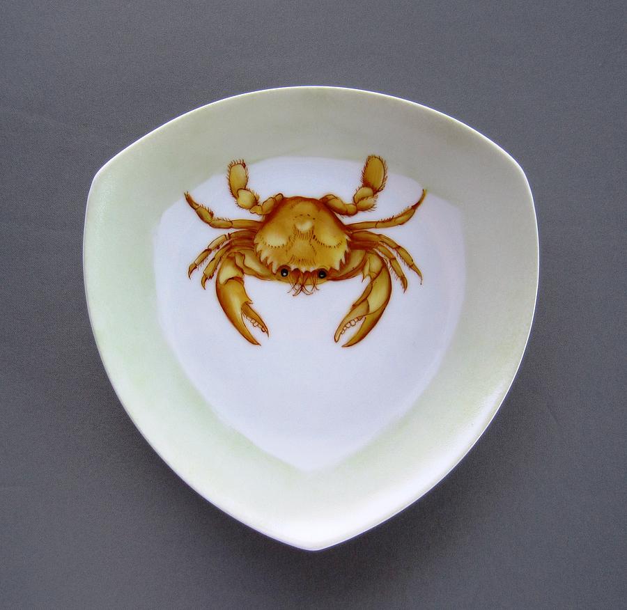 Fish Ceramic Art - 866 2 Part of Crab Set 1 by Wilma Manhardt