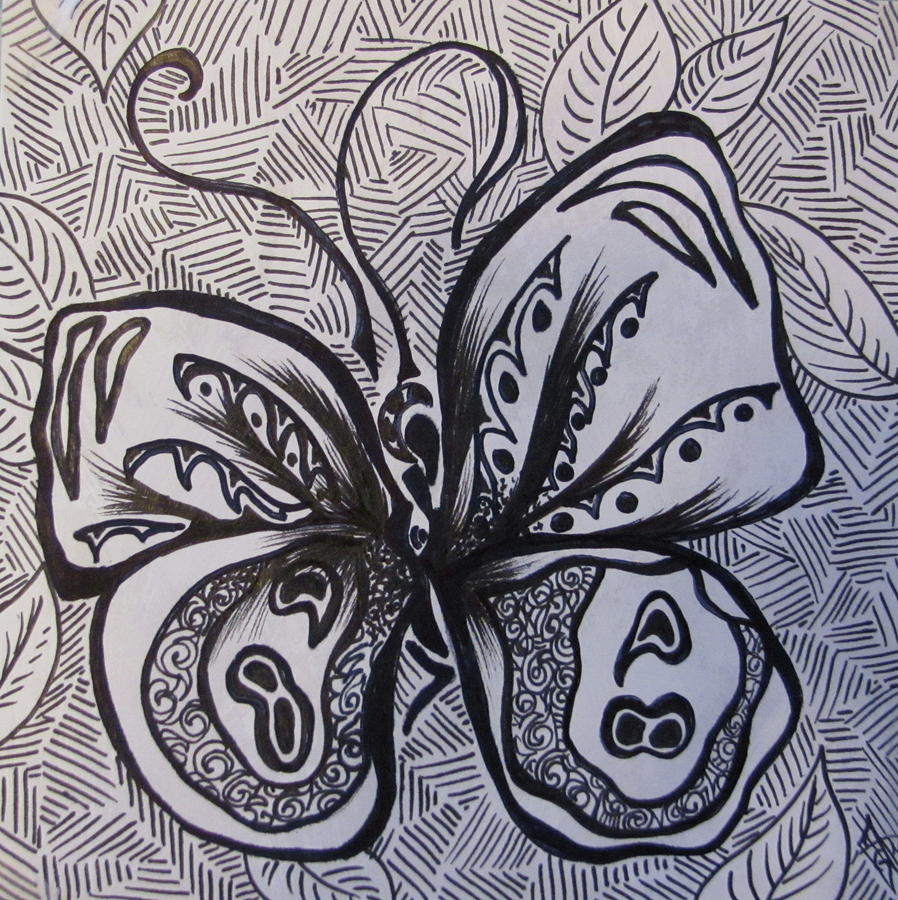 89 Butterfly Drawing by Abigail Gomez | Fine Art America