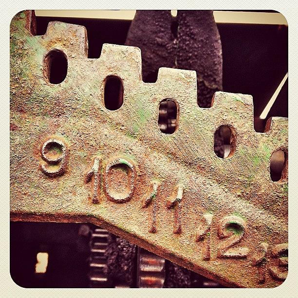 Numerals Photograph - 8s Late.... #corrosion #rust #iron by Robert Campbell