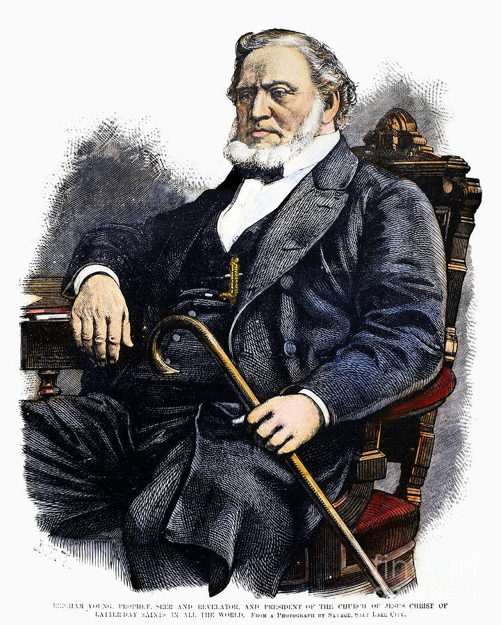 Brigham Young Drawing by Granger