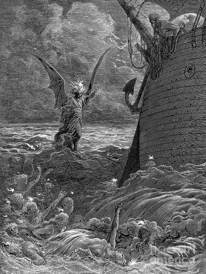 Ancient Mariner Drawing by Gustave Dore - Fine Art America