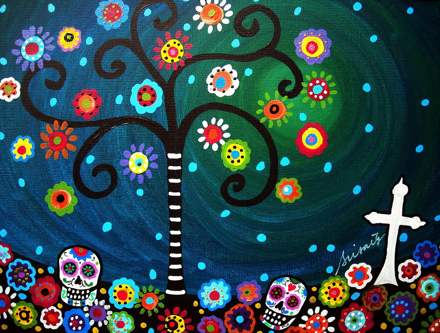 Day Of The Dead #9 Painting by Pristine Cartera Turkus