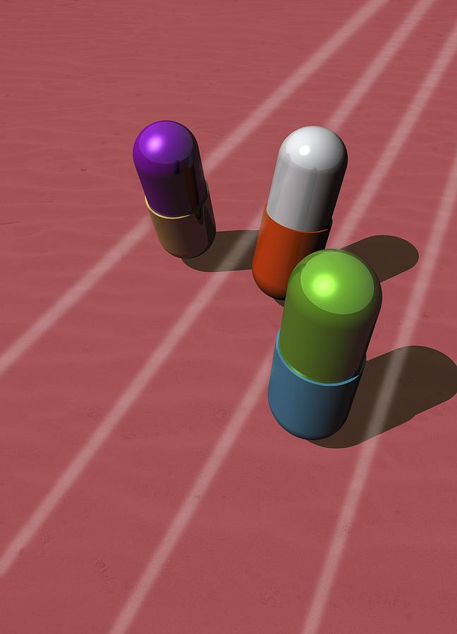 Drugs In Sport, Conceptual Artwork #9 Digital Art by Victor Habbick Visions