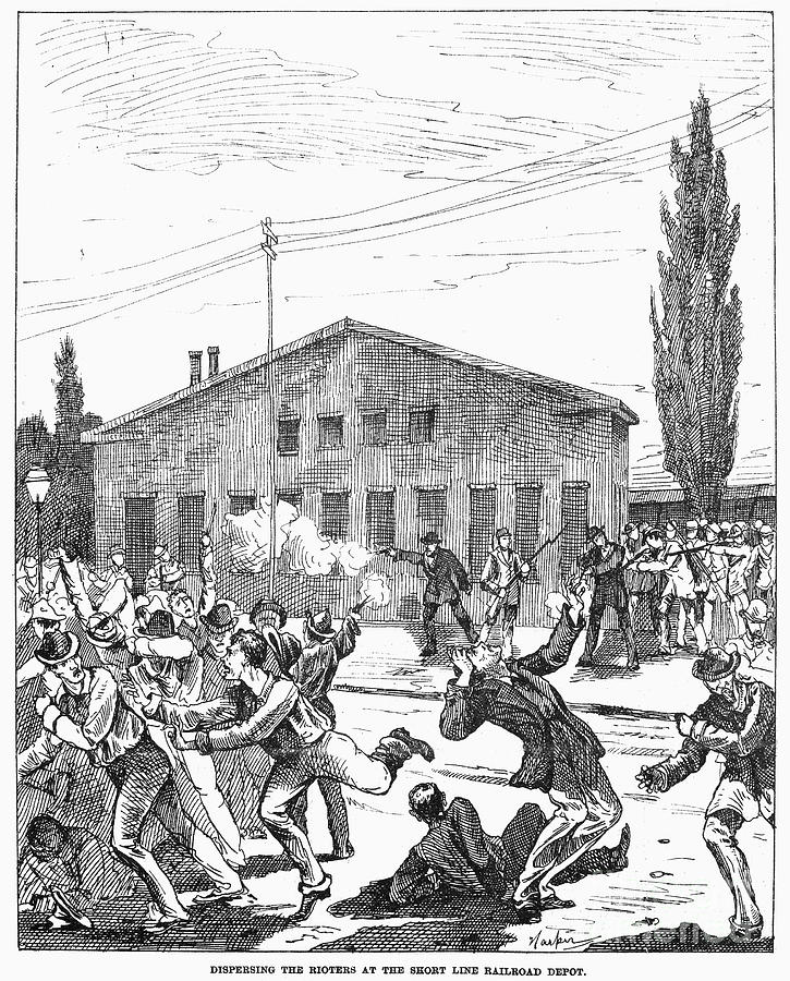 Louisville Photograph - Great Railroad Strike, 1877 #9 by Granger