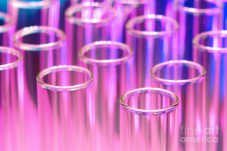 Laboratory Test Tubes in Science Research Lab Photograph by Science Research Lab By Olivier Le Queinec