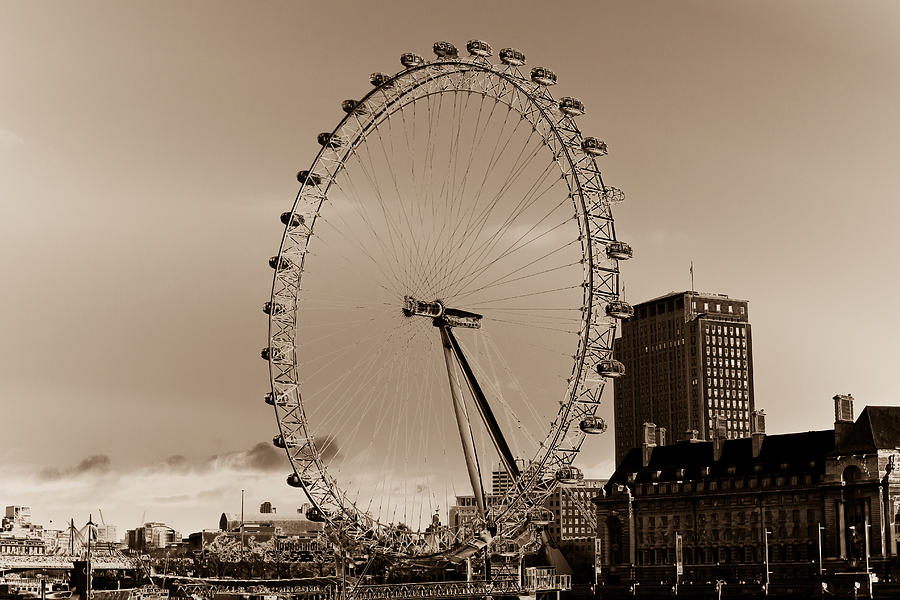 London Eye Digital Art - London Eye  #9 by David Pyatt