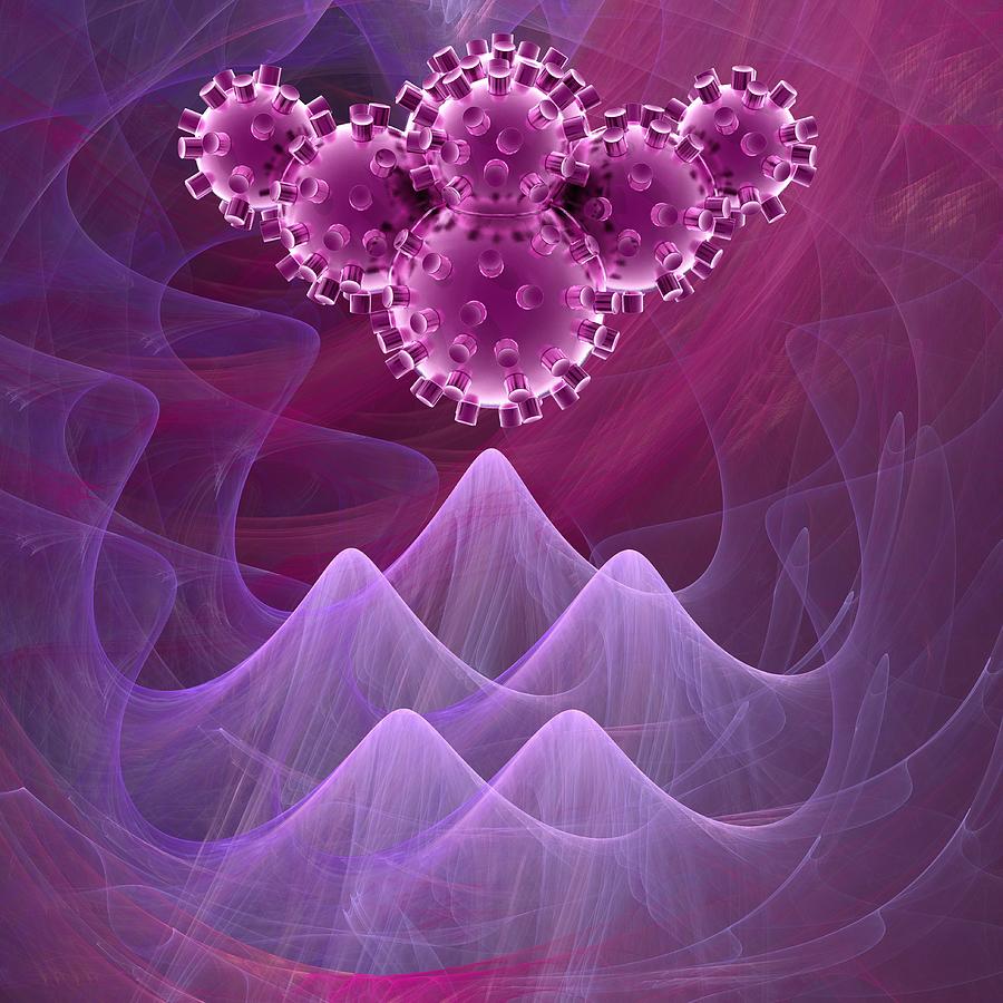 Medical Nanoparticles, Conceptual Image #9 Digital Art by Laguna Design