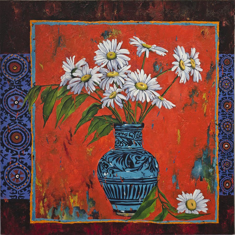 Flower Painting - Untitled #9 by Mahtab Alizadeh