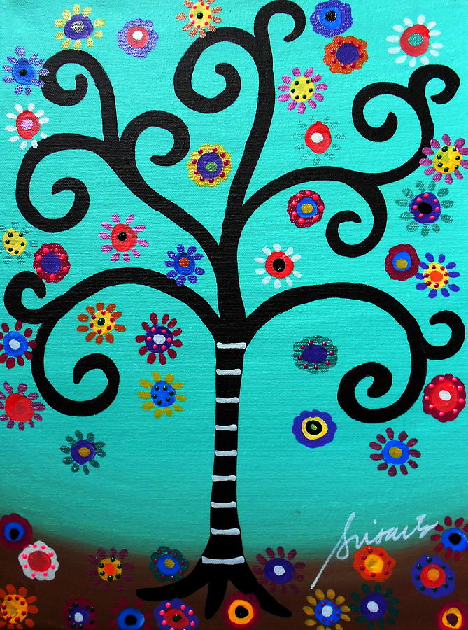 Flower Painting - Tree Of Life #95 by Pristine Cartera Turkus