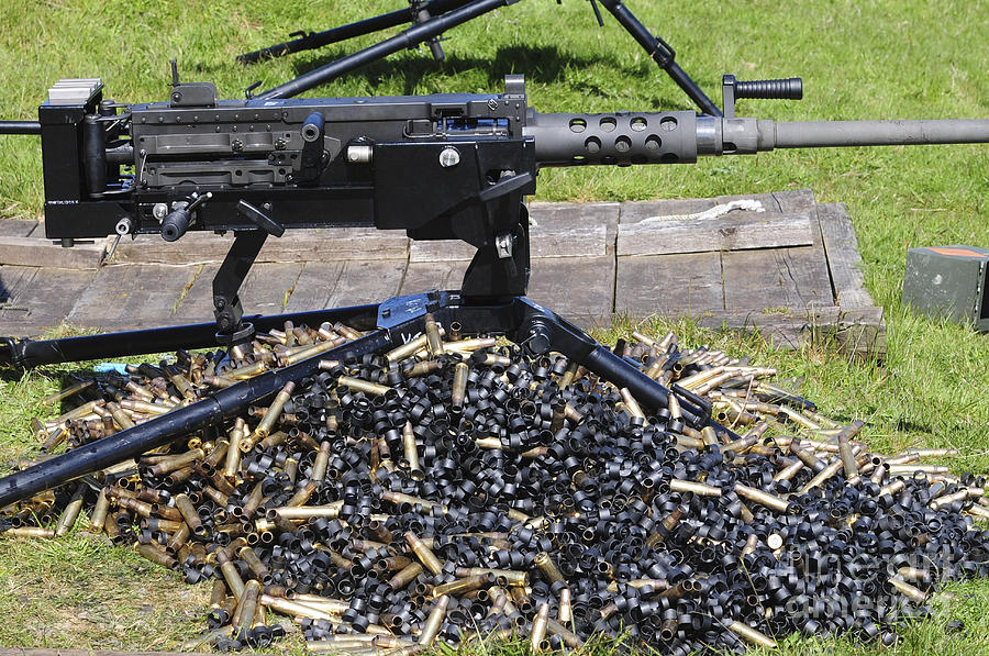 A 50 Caliber Browning Machine Gun Photograph By Andrew Chittock | Free ...