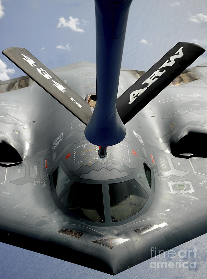 Transportation Photograph - A B-2 Spirit Aircraft Getting by Stocktrek Images