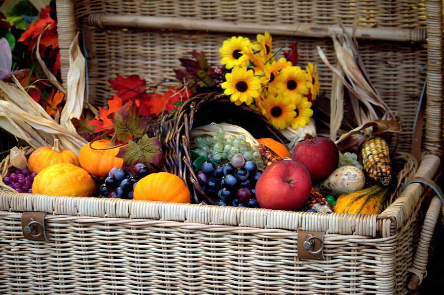 A Basket of Goodies Photograph by Jale Fancey