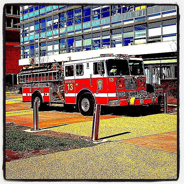 13 Photograph - A Better Look At A Dc Fire Engine From by Rob Murray