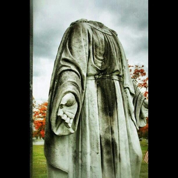 Nightmare Photograph - A Better Shot Of The Headless Statue by Dirty Angel