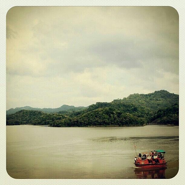 Instagram Photograph - A Boat, Clouds And Flowing River #india by Semil Shah