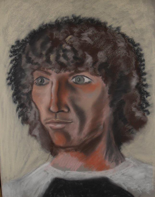 A Boy Pastel by Val Oconnor
