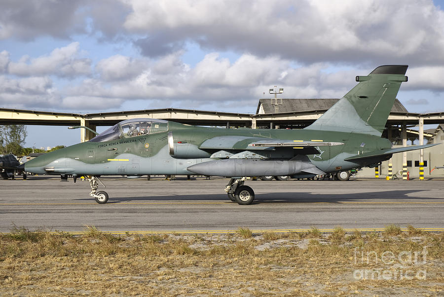 A Brazilian Air Force Embraer A-1a Photograph by Giovanni Colla