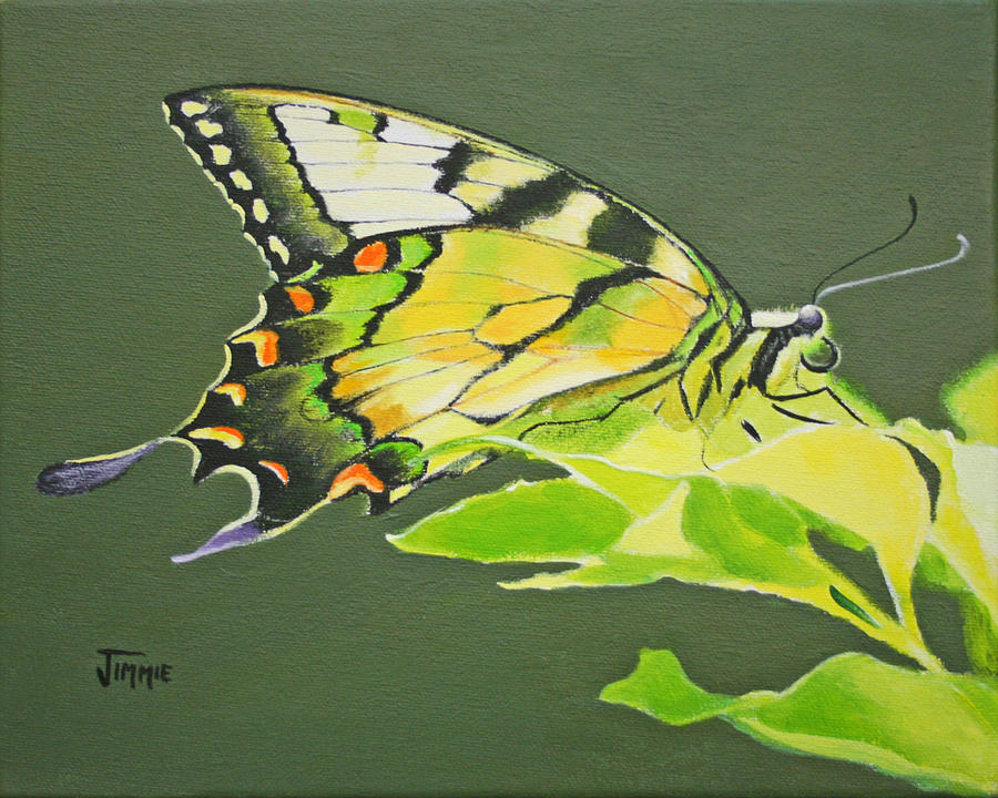 A Butterfly Painting by Jimmie Bartlett