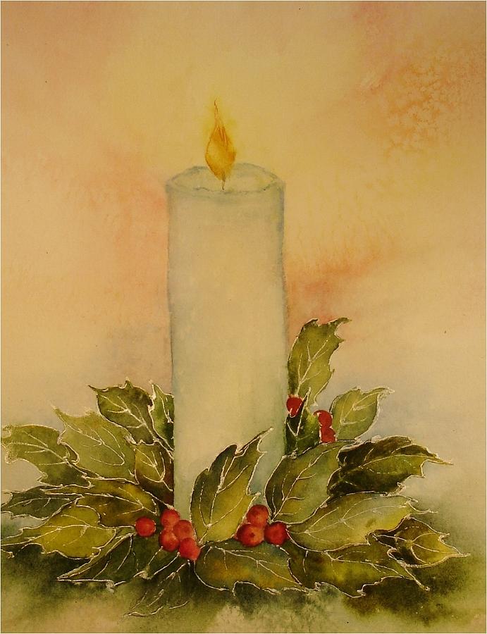 A Candle for Peace Painting by Pamela Lee