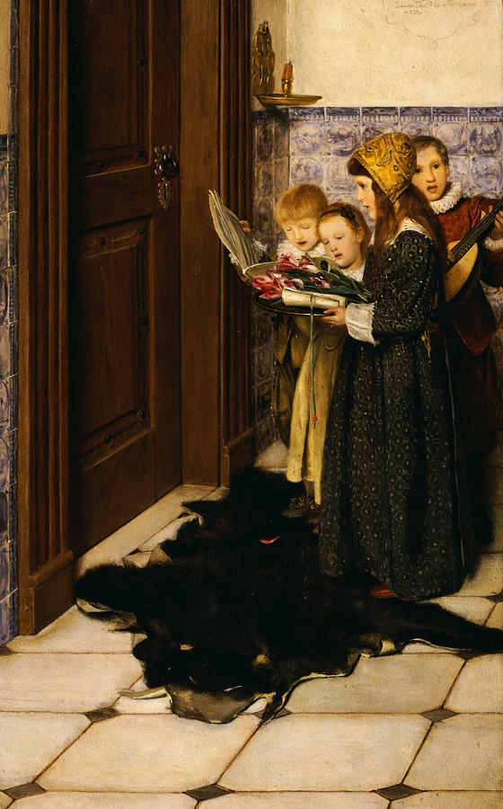 A Carol Painting by Laura Theresa Alma-Tadema