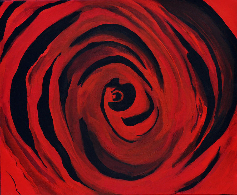 A Centered Rose... Painting by Tanya Tanski